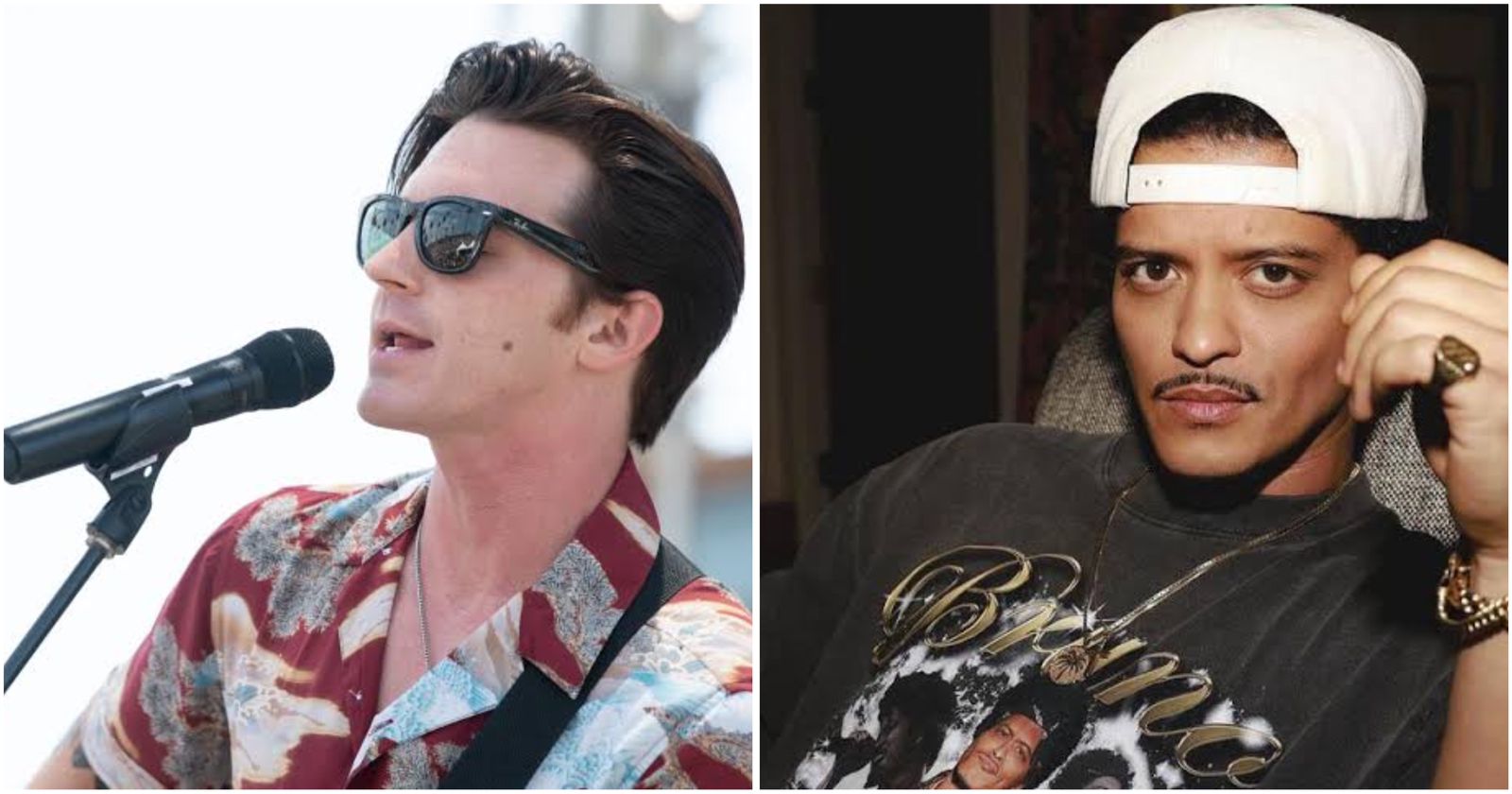 Bruno Mars y Drake Bell son comparados en redes sociales por su amor por México