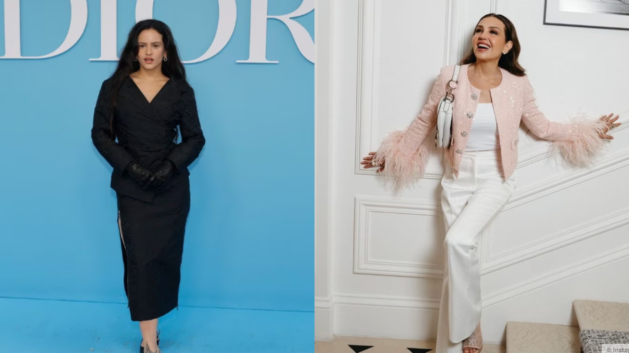 Rosalía y Thalía entre las invitadas que brillaron en el desfile de Dior en París