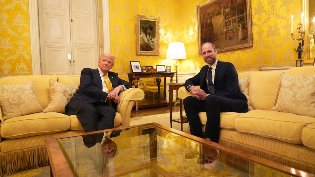 El encuentro privado entre Donald Trump y el príncipe William