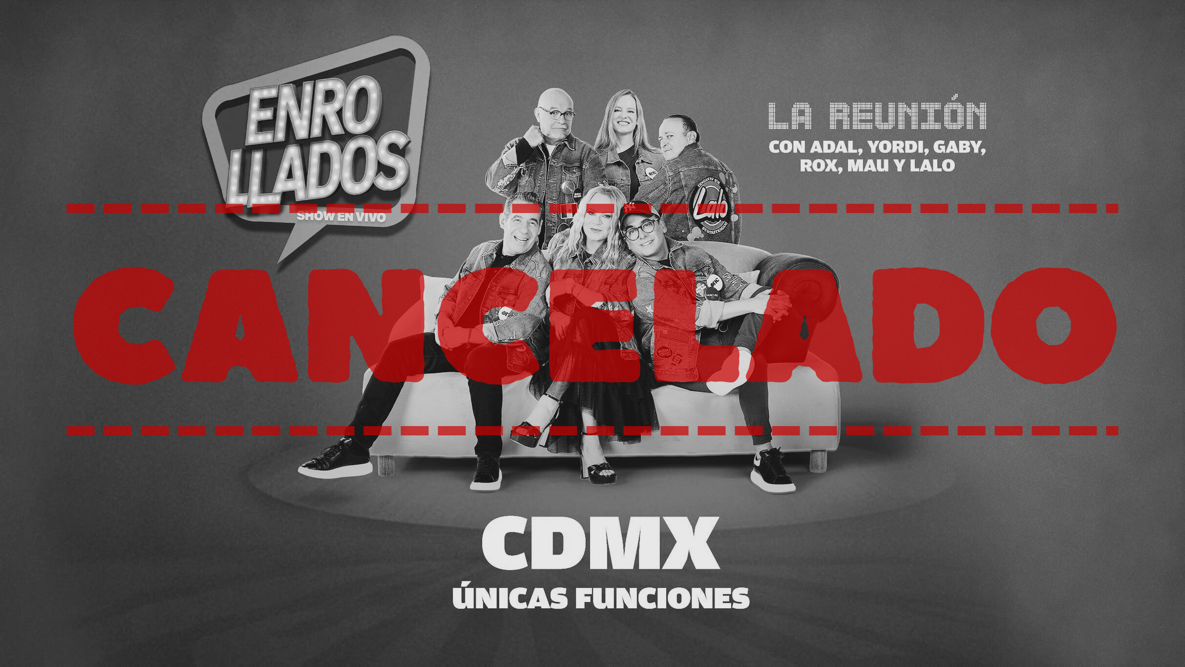 #Enrollados #Cancelado ¡No lo vas a creer! Adal Ramones cancela definitivamente la gira ‘Enrollados’