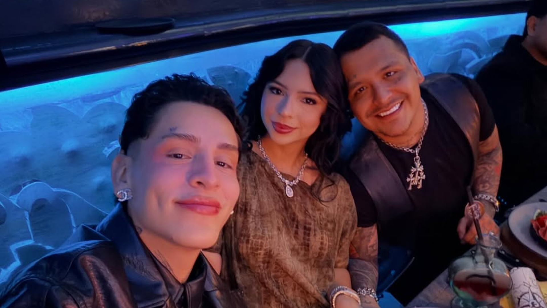 ¡Explota la polémica! Kunno publica fotos con Ángela Aguilar y Nodal en medio de rumores de divorcio