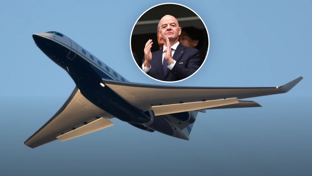 El jet privado de Gianni Infantino para seguir los partidos del Mundial 2026.