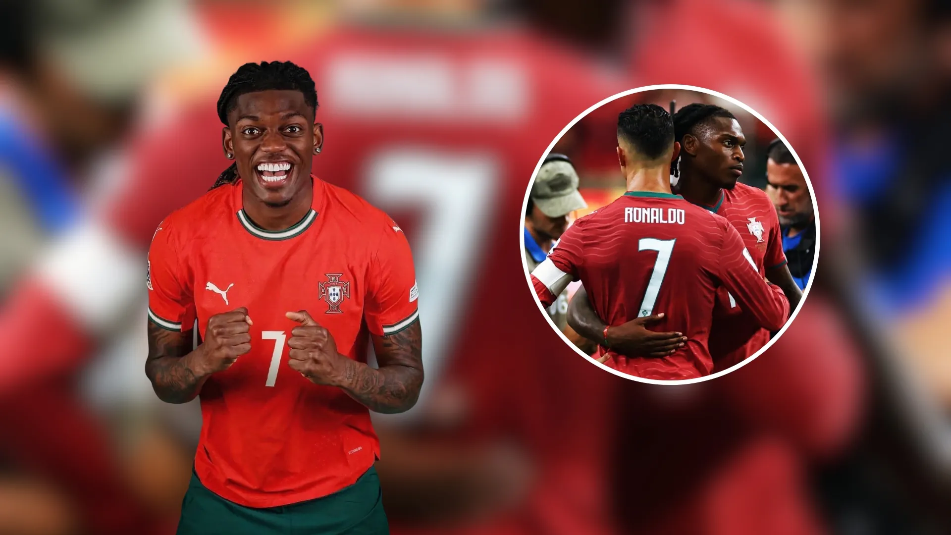 Rafael Leão, la estrella portuguesa que tomó el emblemático número 7 de Cristiano Ronaldo