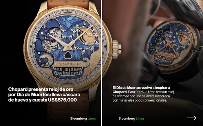 Chopard celebra el Día de Muertos con un exclusivo reloj de oro rosa